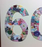 60th patchwork birthday card - Image 2