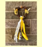 Handmade Witch Bells Chimes Wiccan Pagan Gothic Witch Witchy Protection Yellow