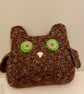  Summer Seconds Knitted  brown owls with  button eyes - Image 5