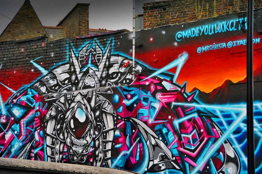 Graffiti Street Art Camden Town London Photograph Print