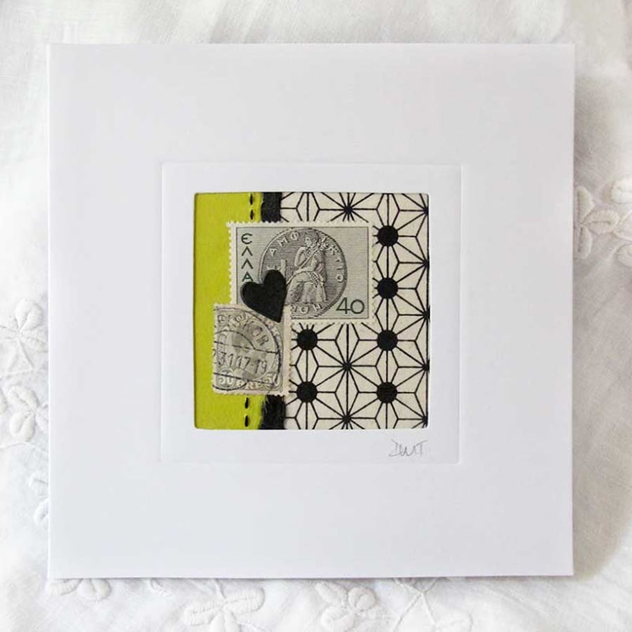 MIXED MEDIA ART CARD FOR ANY OCCASION Folksy