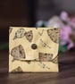 Handmade Coin Purse, Wallet Card Holder, Mini Wallet-Bee Hive Design-CP06