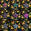 Set of Four Mini Scribble Star Decorations - Pick & Mix Colours