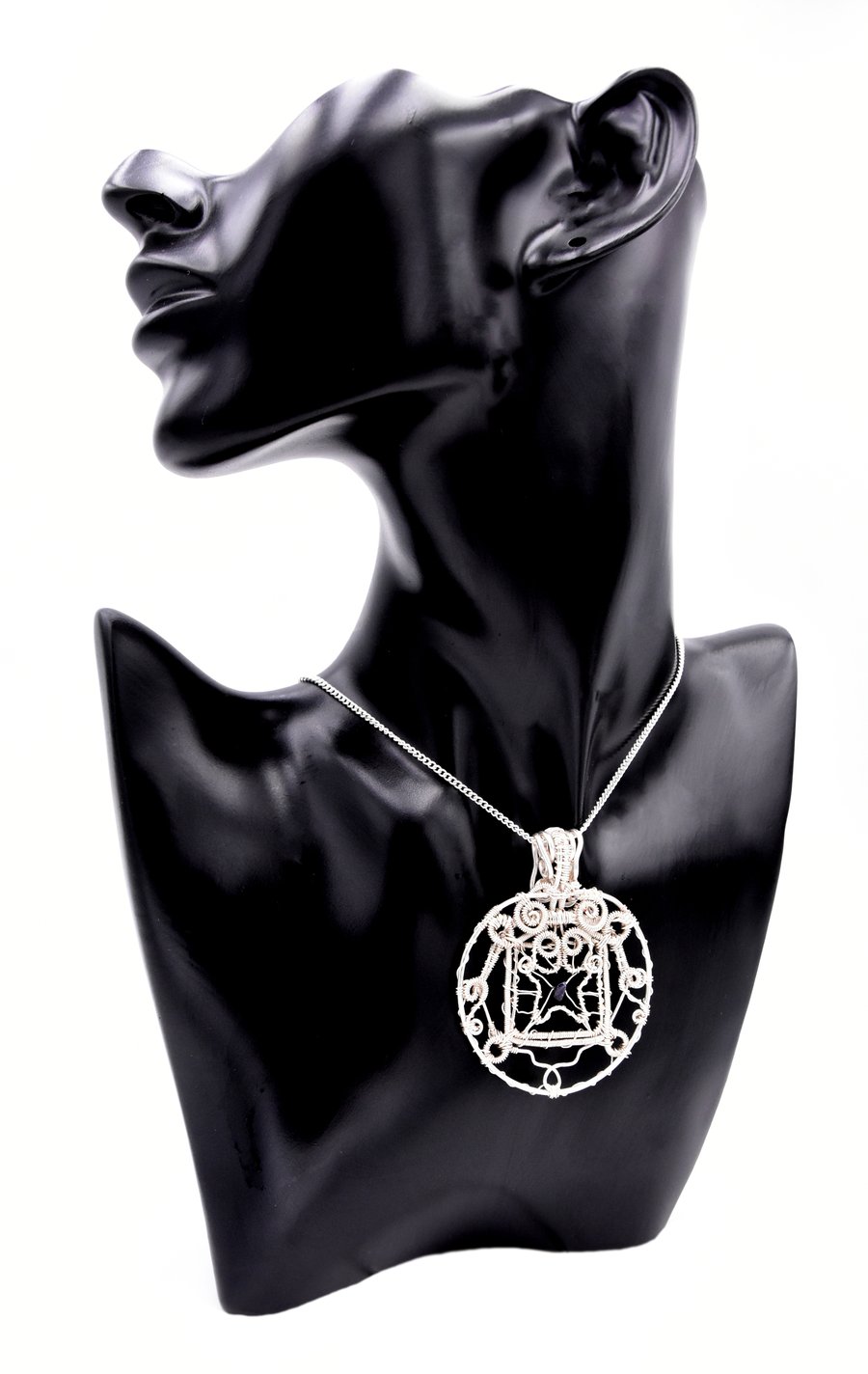 Wire wrapped pendant