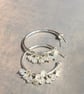 Sterling Silver & Moonstone Hoop Earrings - Image 5