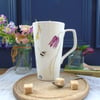 Bee and spring flower tall Mug