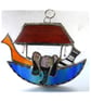 Noahs Ark Suncatcher Stained Glass Handmade 035 - Image 2