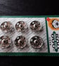 1 2" 13mm Press Stud (6 pieces) Snap Fasteners Size 9