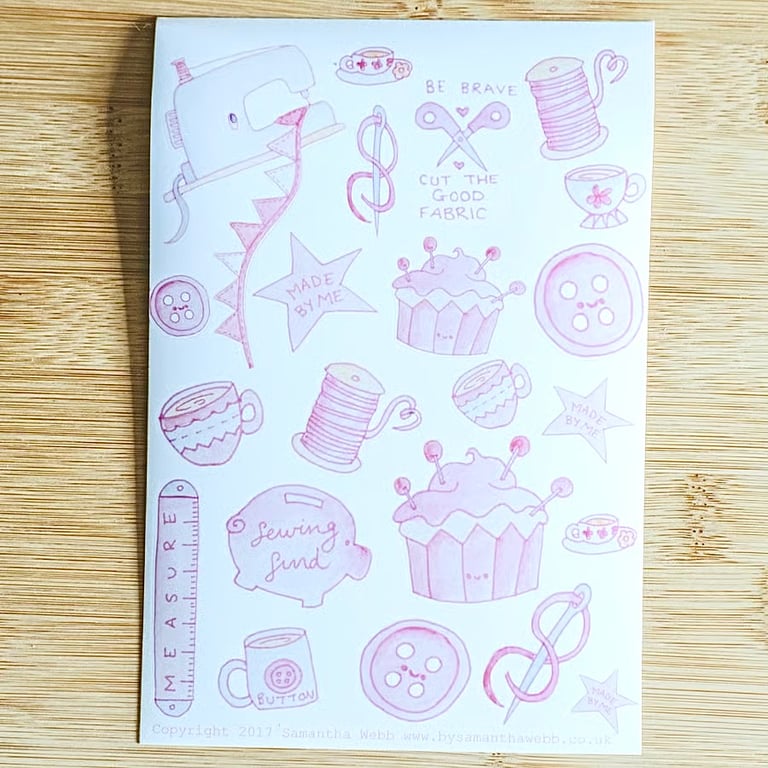 Sewing stickers 