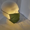Adult Fabric Face Covering - Plain Green