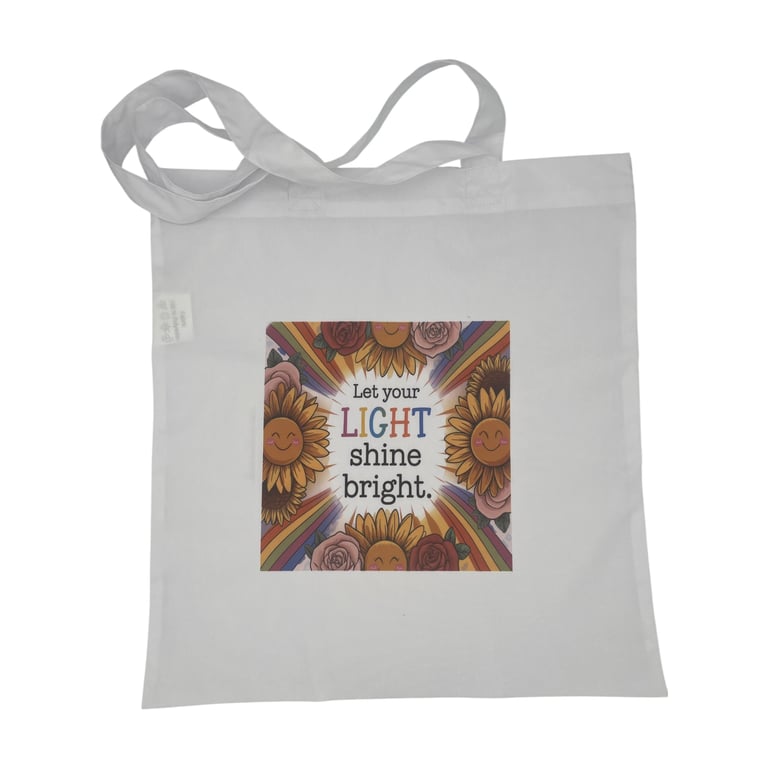 Sunflower Rainbow Tote Bag