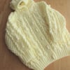 Special Order for Gail 20" Lemon Aran Style Jacket with Hood