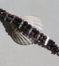 Red Tiger Eye Gemstone Chakra Beaded Bracelet "Red Wisp" - Image 3