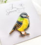 Hand-painted Bird Brooch - Image 2