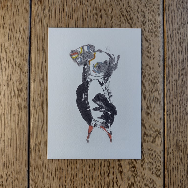 Puffin Postcard