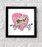 Boss lady girls room print, girl room quote print,  girl boss wall art - Image 6