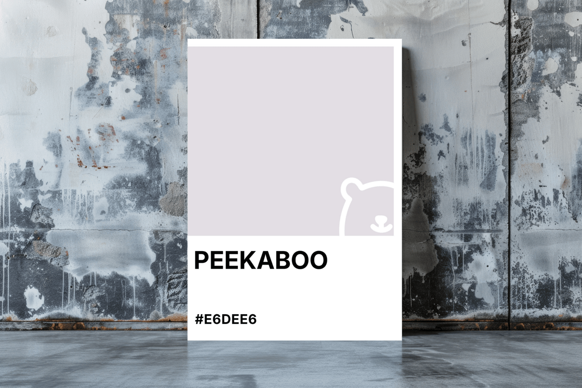 PEEKABOO Greeting Card – Colour Swatch Series (A6, Blank Inside)