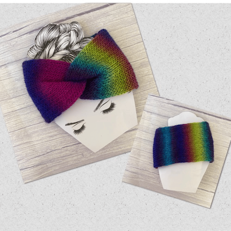 Lightweight Machine Knit Twisted Headwrap