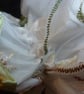 Silk Embroidered Shower Cap Luxury Frilled Ajustable Fully Waterproof Large - Image 2