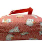 Large wash bag in owl print, toiletries bag with handles and pocket. - Image 8
