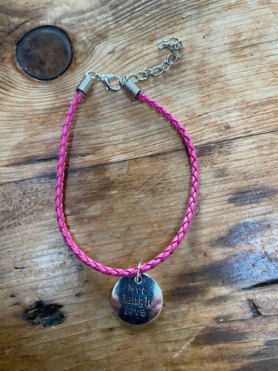 Live Laugh Love Charm Bracelet (423)