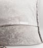 Light grey patchwork cushion cover with envelope back.   - Image 3