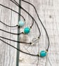 Crystal Cord Choker Necklace, Gemstone, Summer, Beach, Boho Jewellery, Witchy
