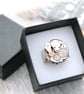 Mens Steampunk Ring with Real Antique Watch Work, Clockwork Signet Ring - Image 5