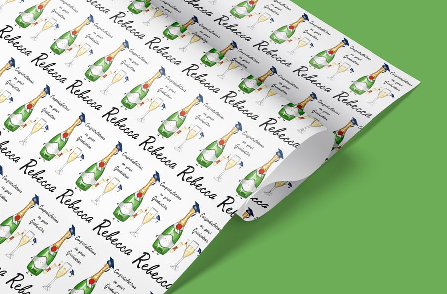 Personalised Graduation wrapping paper