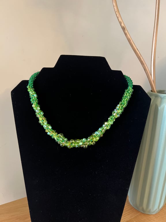 Gaynor Necklace - Lime Green 