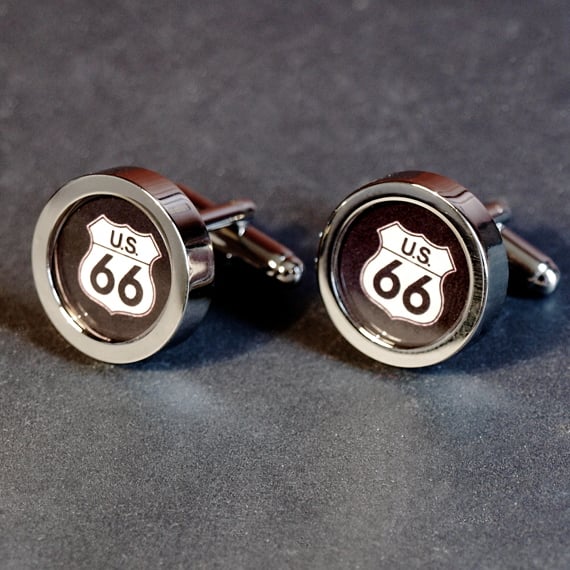 Route 66 Cufflinks America's Most Famous Highway