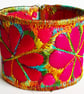 Textile - Cuff - with Free Machine Embroidery  - Image 1