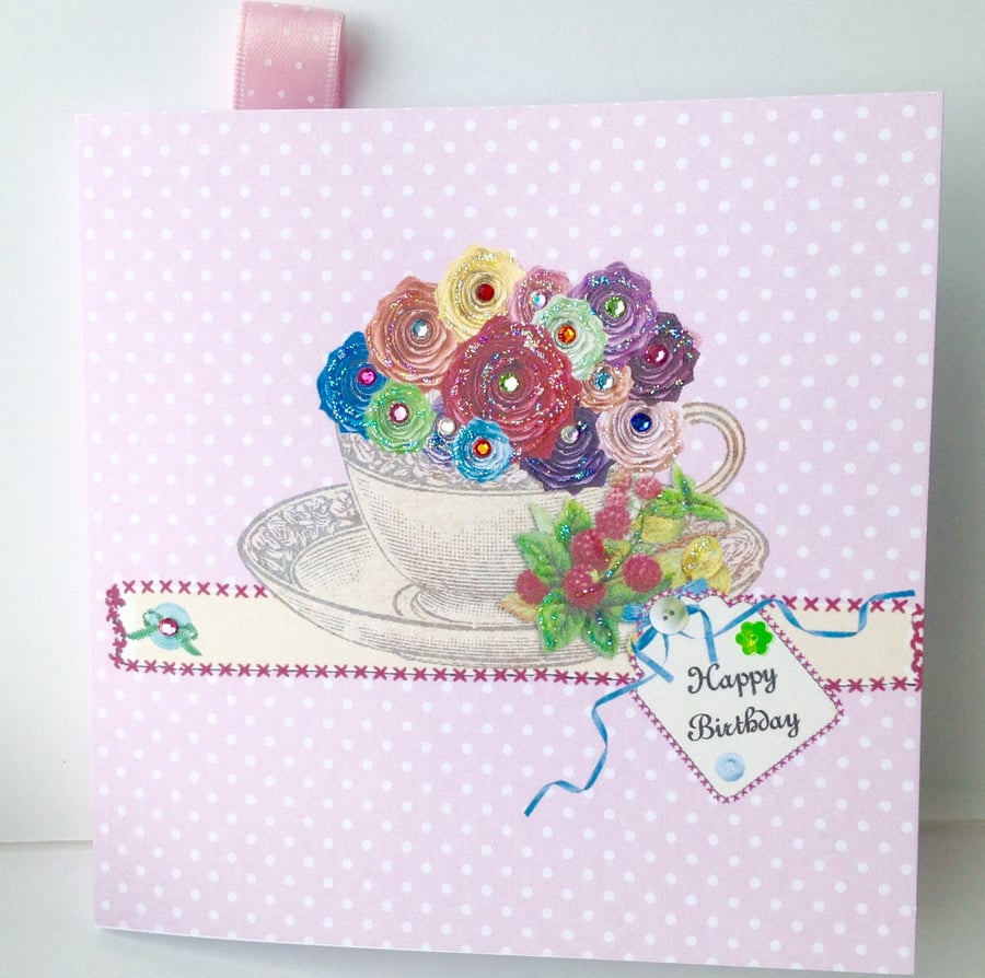 Birthday Card,Greeting Card, Can Be Personalised,Handmade
