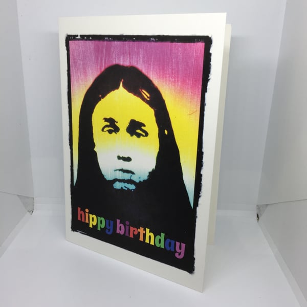 Birthday Card: Neil Young Ones Hippy (13x18cm)