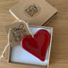 A little hug in a box red heart gift