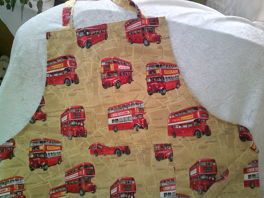 London Route Master Buses Adult Apron