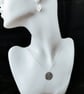Handmade Fine Silver Pendant Necklace- Fiddlehead Design - Image 2