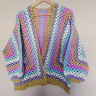Crochet Granny Hexi Cardigan 