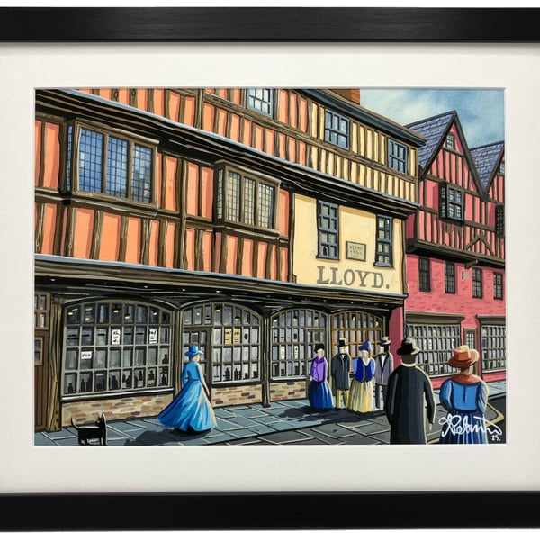 Gloucester, Westgate, Landmark Urban Cityscape Framed & Unframed Art Print Gift