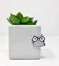 Geeky Cat pin badge - Image 1