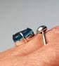 Blue Seaham Multi Seaglass Adjustable Ring Recycled Sterling Silver Gift - Image 7