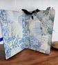Vintage Botanical Journal. Blue Peony Ephemera Journal. Shabby Chic Memory Book - Image 3