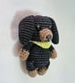 Dachshund Dog Crochet PDF - Amigurumi Puppy Bag Charm - Image 5