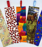 Handmade Cotton Fabric Bookmarks – Designs 1–54