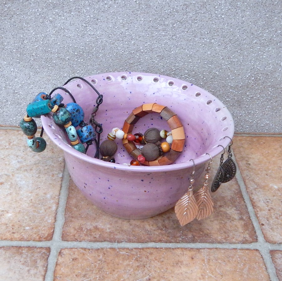 Jewellery earring bowl for organising and displaying your jewelry ceramic    