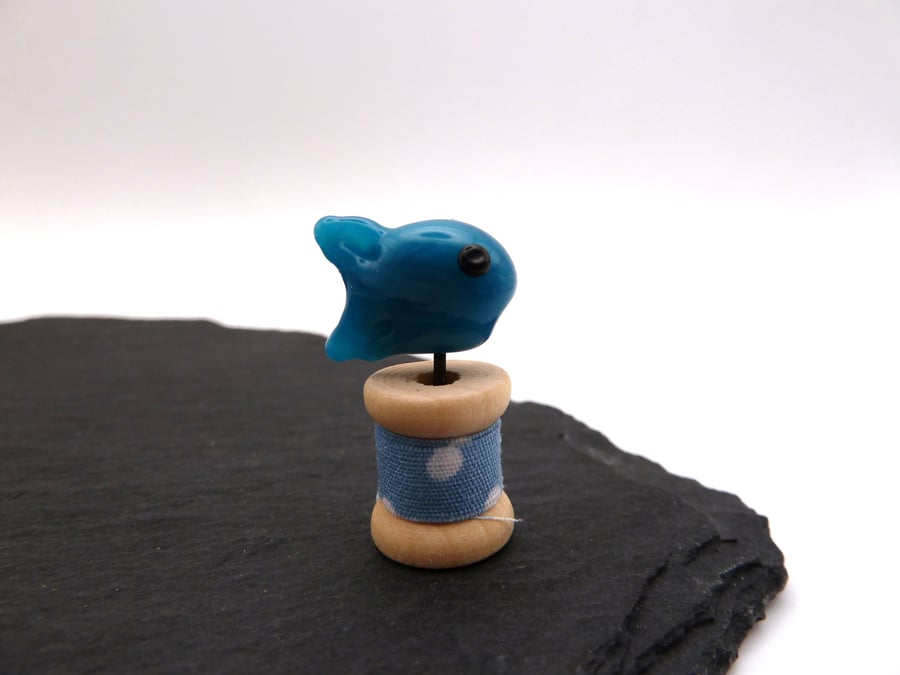 small glass fish gift - Folksy
