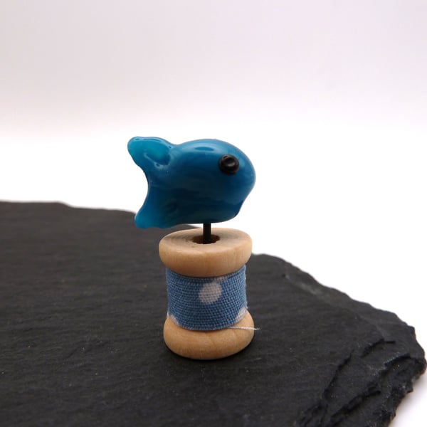 small glass fish gift - Folksy