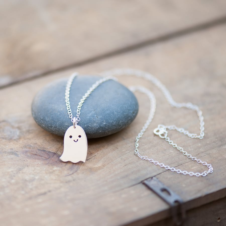 Happy Little Ghost Necklace