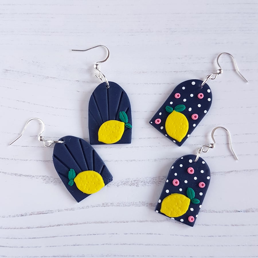 Lemon arch drop earrings CHOOSE YOUR STYLE