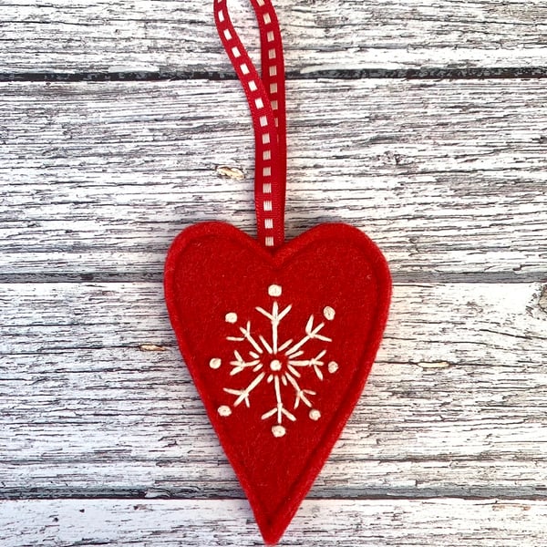Heart & Snowflake decoration 